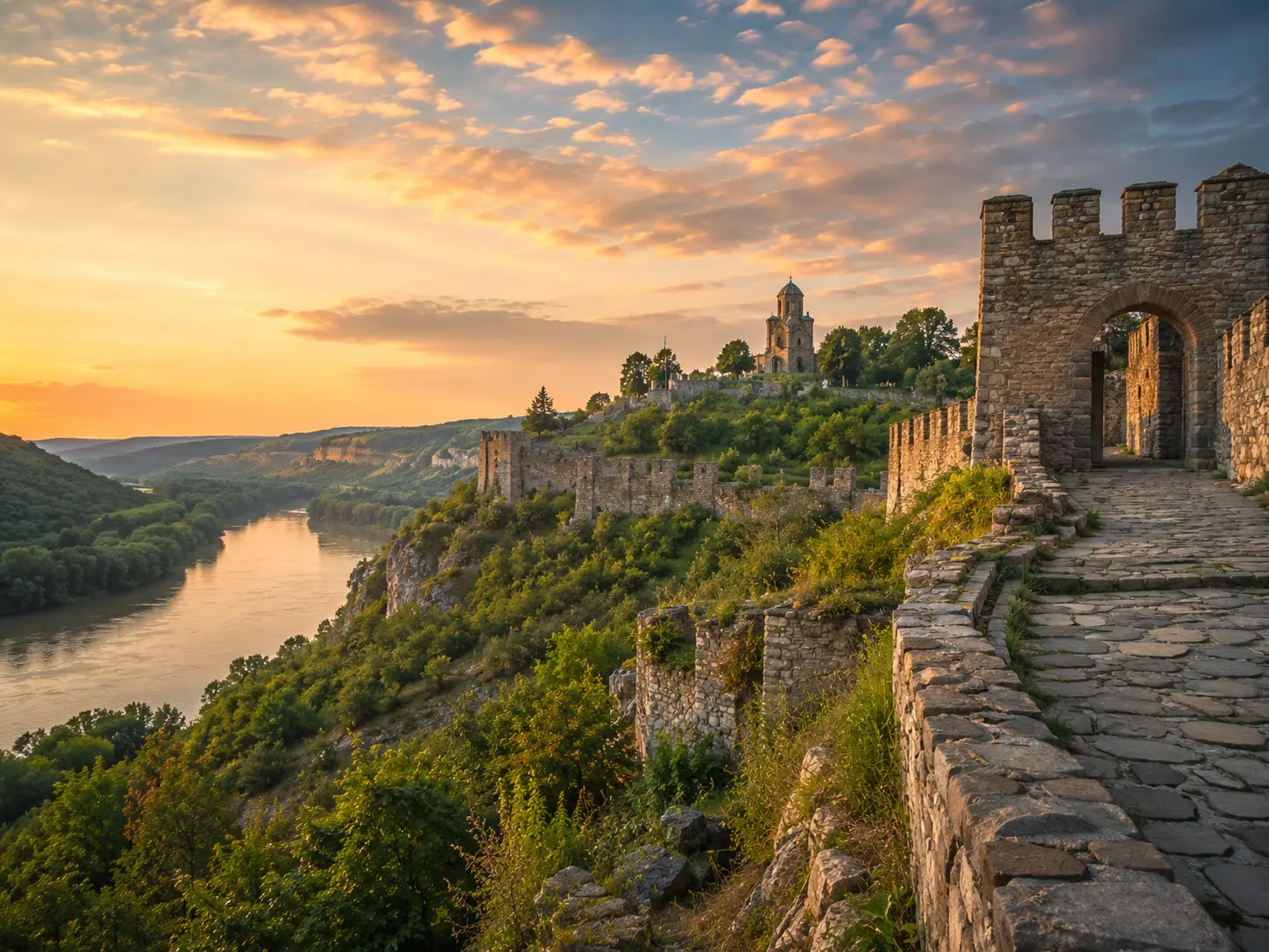 Baba Vida fortress beside the Danube in Vidin