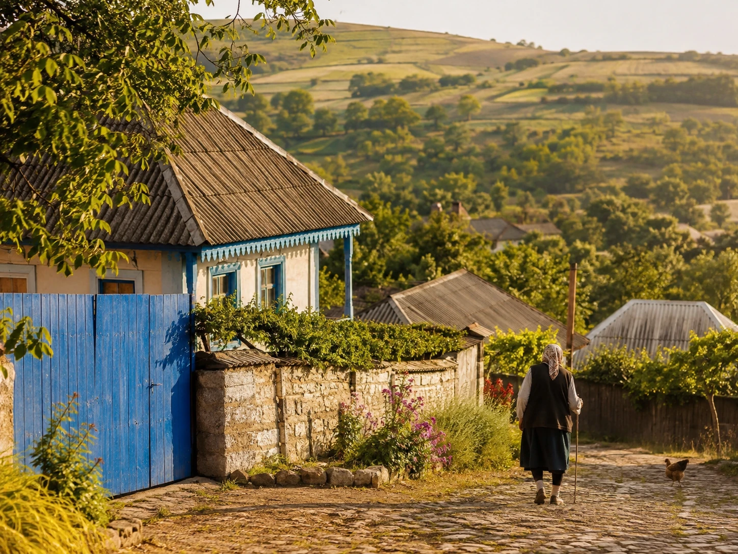 Rural landscape in Moldova